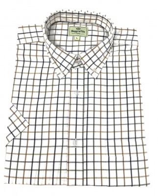 Hoggs of Fife - Berwick Cotton Short-Sleeve Tattersall Shirt