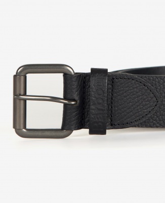 Barbour Allaton Leather Belt - Black Pebble