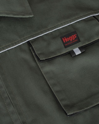 Hoggs of Fife Workhogg Coverall - Zipped - Green/Black