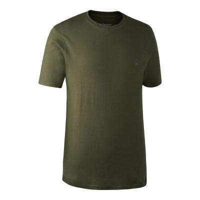 Deerhunter T-Shirt - Green/Brown Leaf - 2 Pack