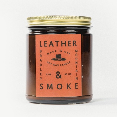 Bradley Mountain - Leather & Smoke Candle