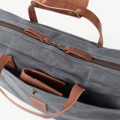 Bradley Mountain Courier Briefcase - Charcoal