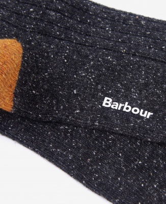 Barbour Houghton Socks - Charcoal/Okre