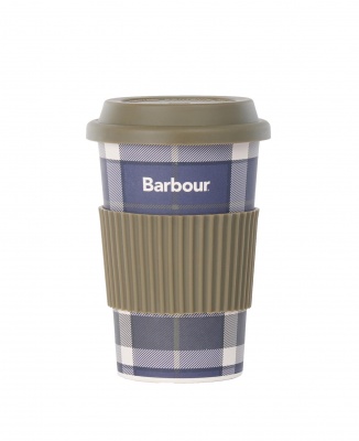 Barbour Tartan Travel Mug - Sage Tartan
