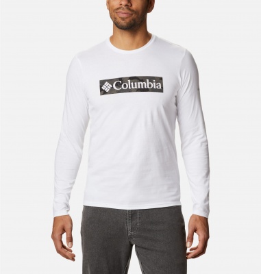 Columbia Men's Lookout Point LS Graphic Tee - White Camo