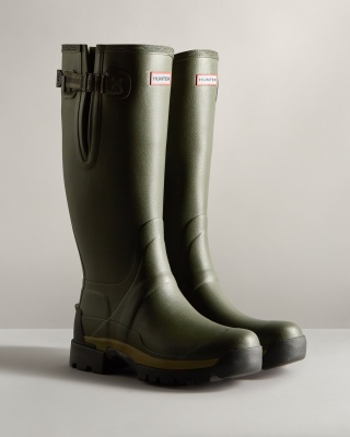 Hunter Men's Balmoral Carbon Lined Tall Wellington Boot - Dark Olive