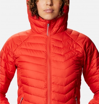 Columbia Ladies Powder Lite Hooded Jacket - Bold Orange