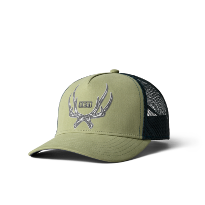 Yeti Antler Badge Hat - Light Olive