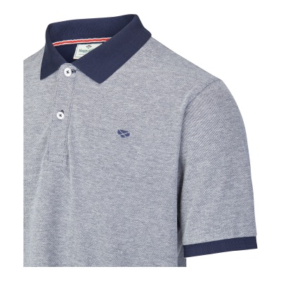 Hoggs Of Fife Largs Cotton Polo Shirt - Grey Marl