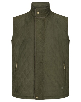 Hoggs of Fife Denholm Quilted Gilet - Loden