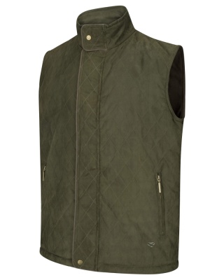 Hoggs of Fife Denholm Quilted Gilet - Loden