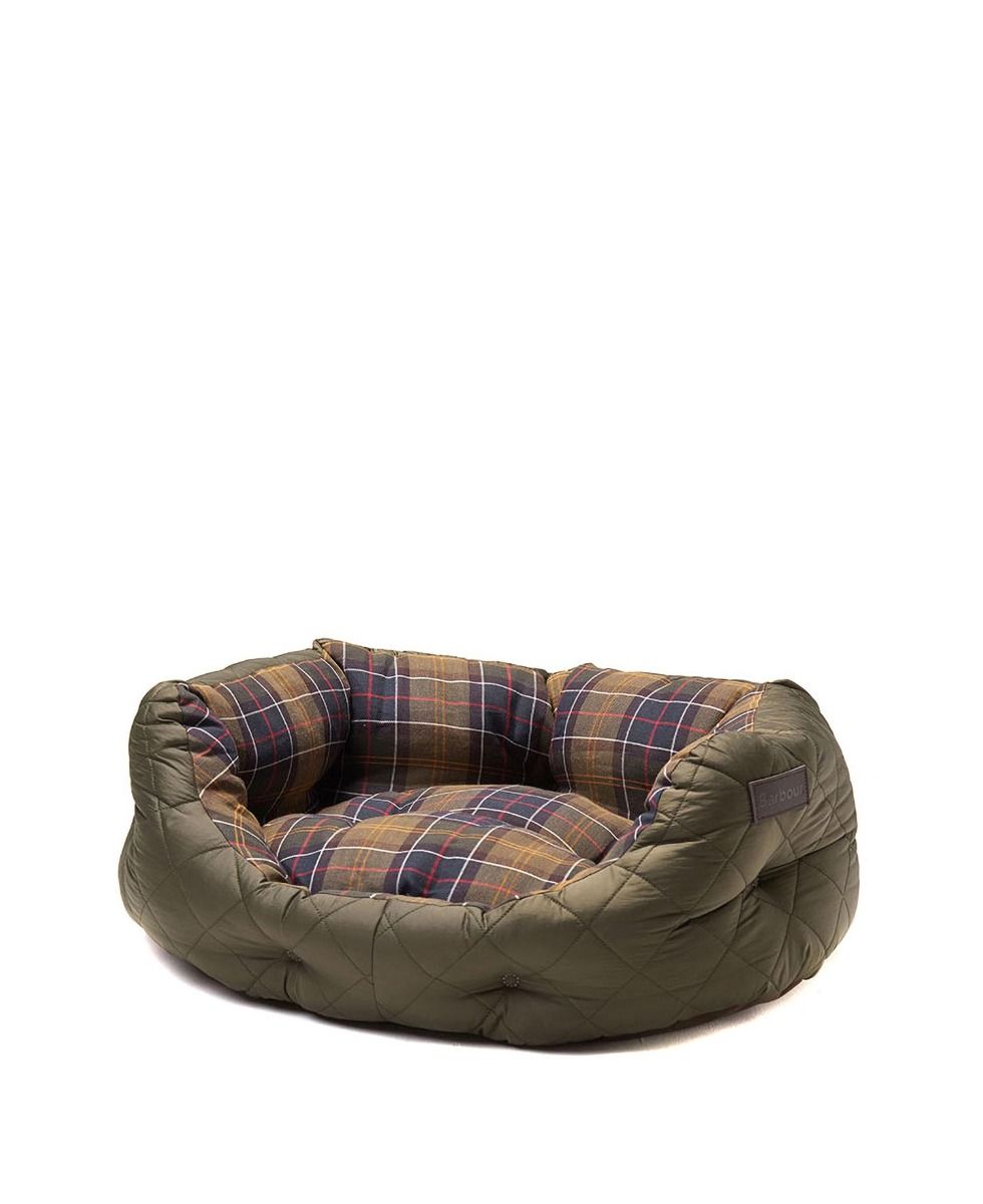 Barbour Quilted Dog Bed 24In - Olive
