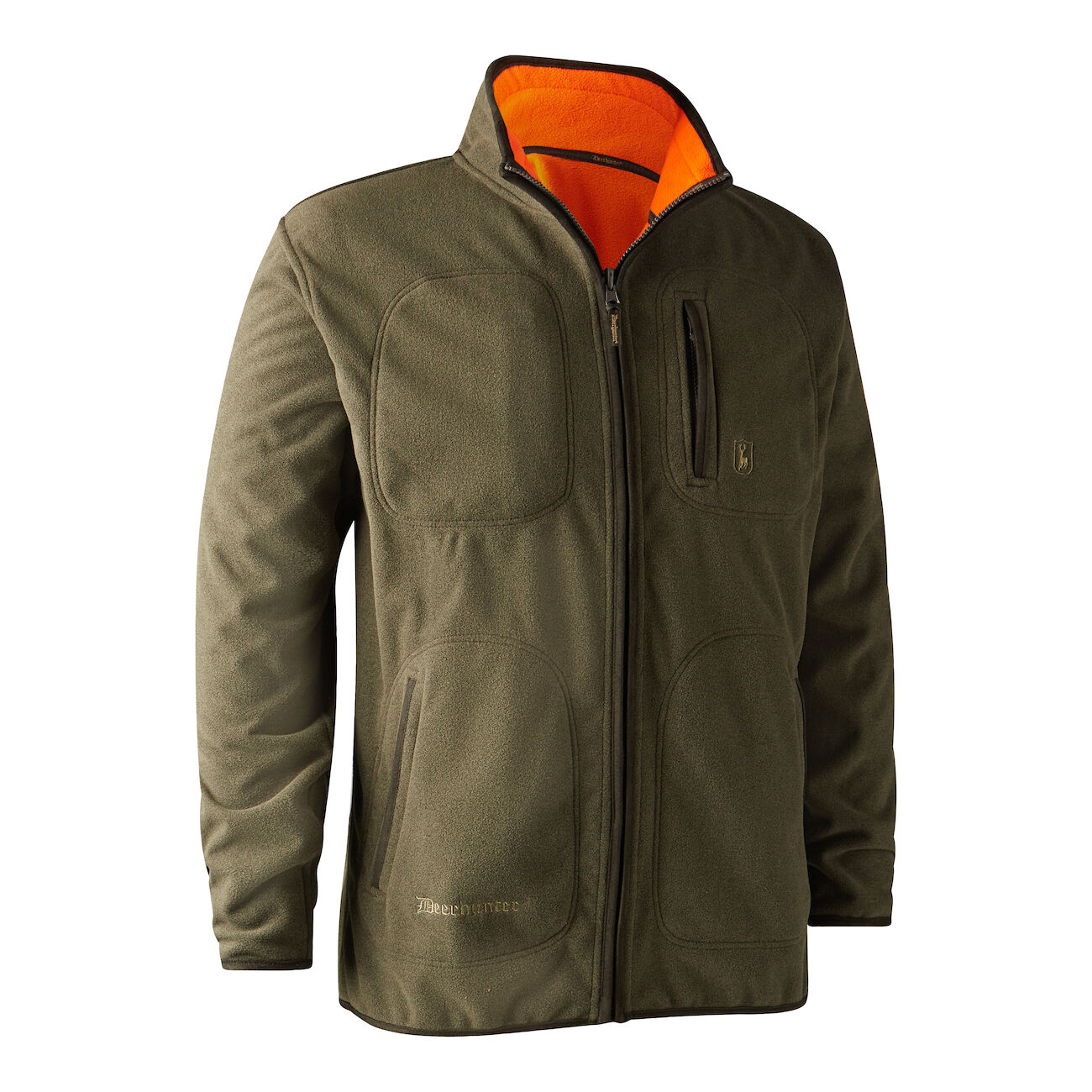 Deerhunter Gamekeeper Reversible Fleece Jacket - Orange ...