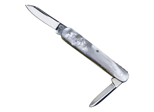 Sheffield Twin Blade Pen Knife - Imitation Mother of Pearl
