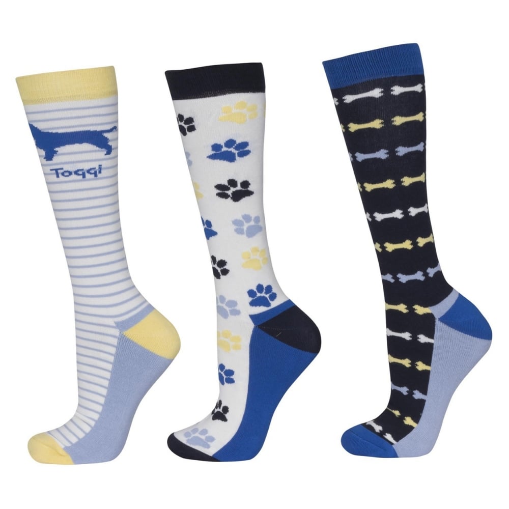 Toggi Merriac Socks 3 Pack - China Blue - UK4-8 (EU37-42)