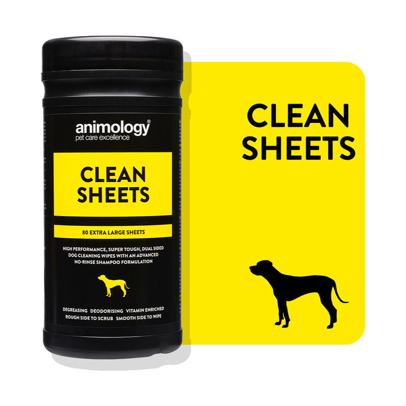 Animology Clean Sheets - Extra Large Dog Wipes (80-pack)