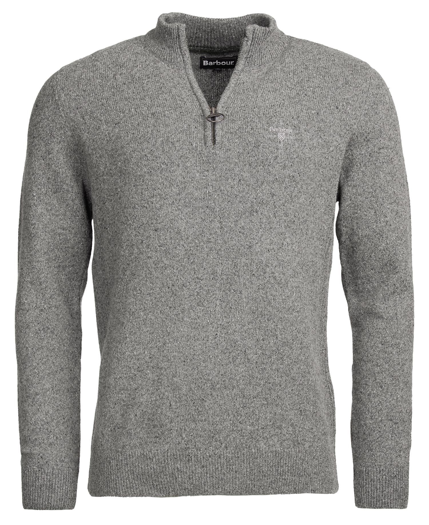 Barbour Tisbury Half Zip Sweater - Grey SeriousCountrySports.com