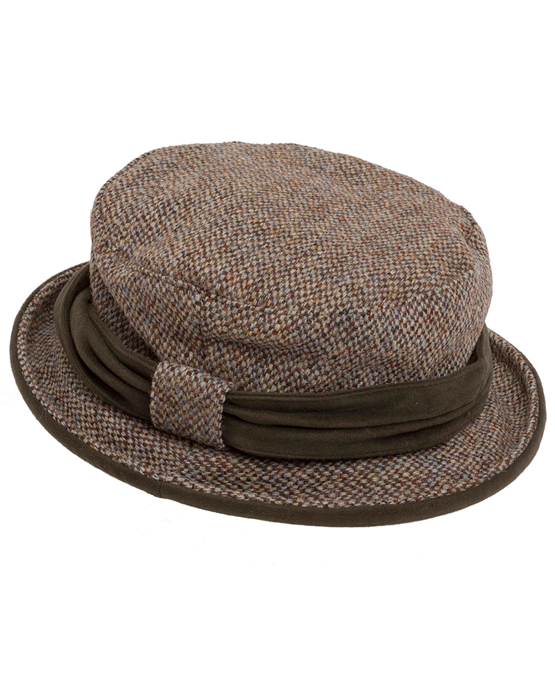 Hoggs Of Fife Harris Tweed Ladies Hat - One Size