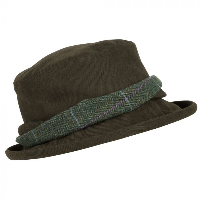 Hoggs of Fife - Ladies Albany Lambswool Tweed Twist Waterproof Hat