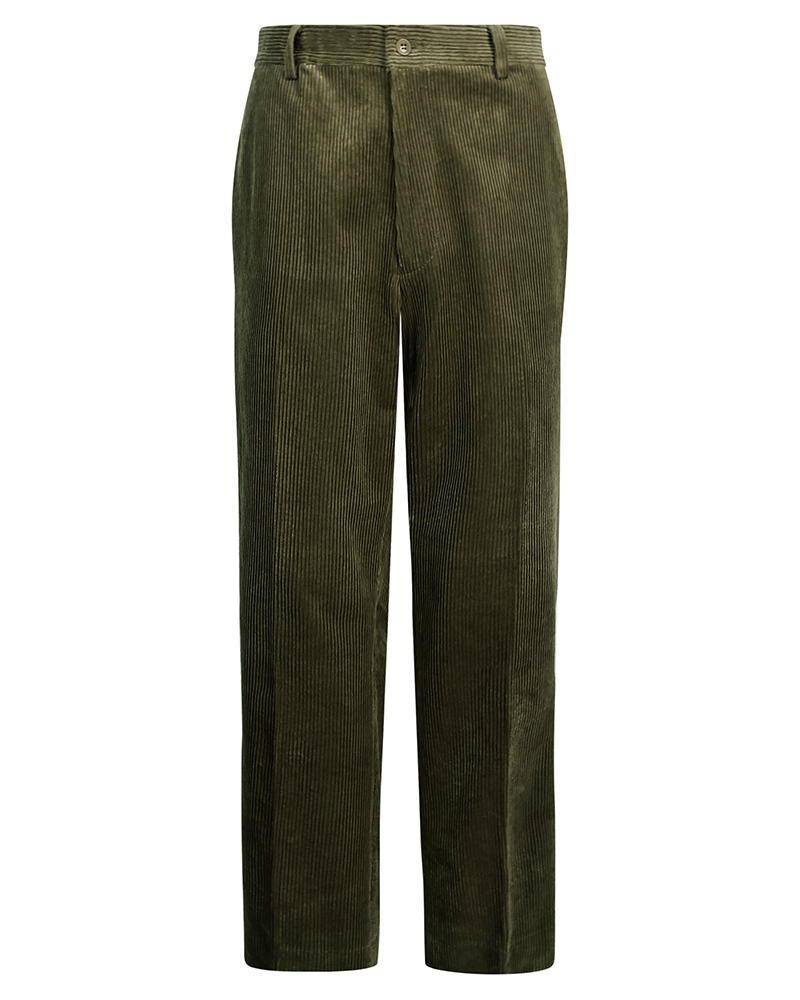 Hoggs of Fife Mid-Weight Cord Trouser - Olive