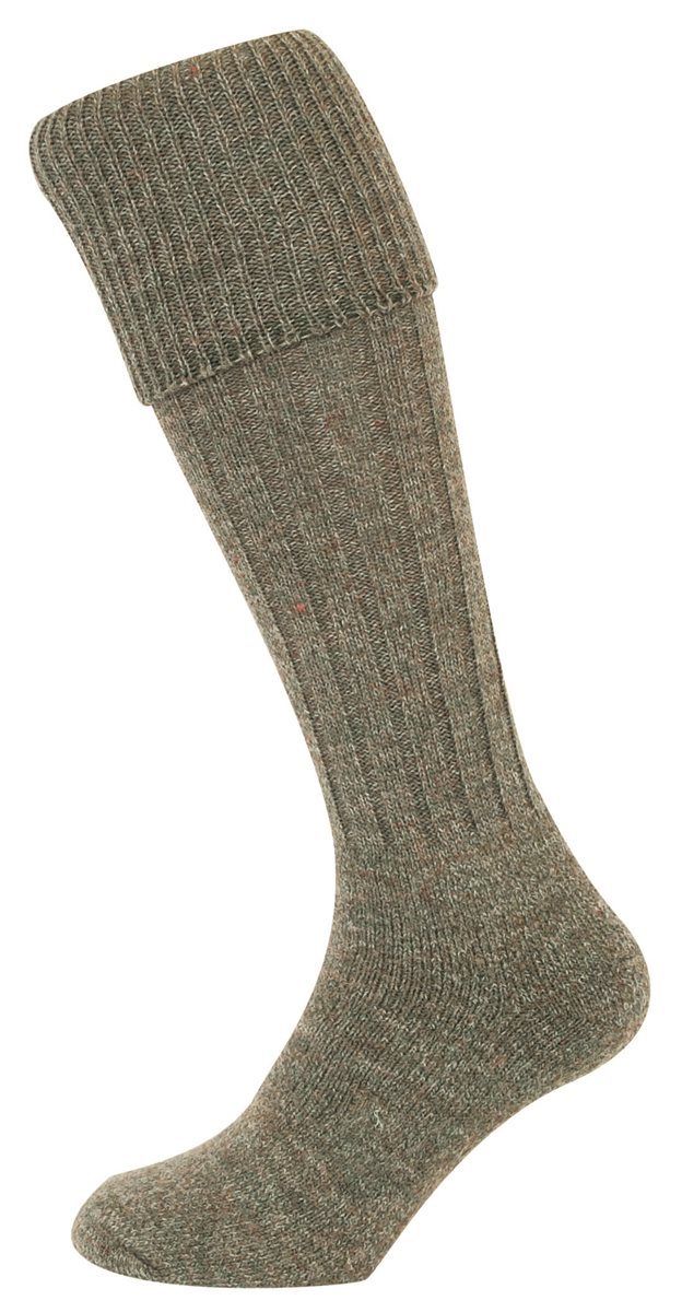 Hoggs of Fife Country Ribbed Knit Socks -  Lovat