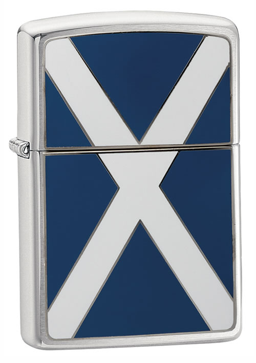Zippo Scotland Brushed Chrome Regular Lighter