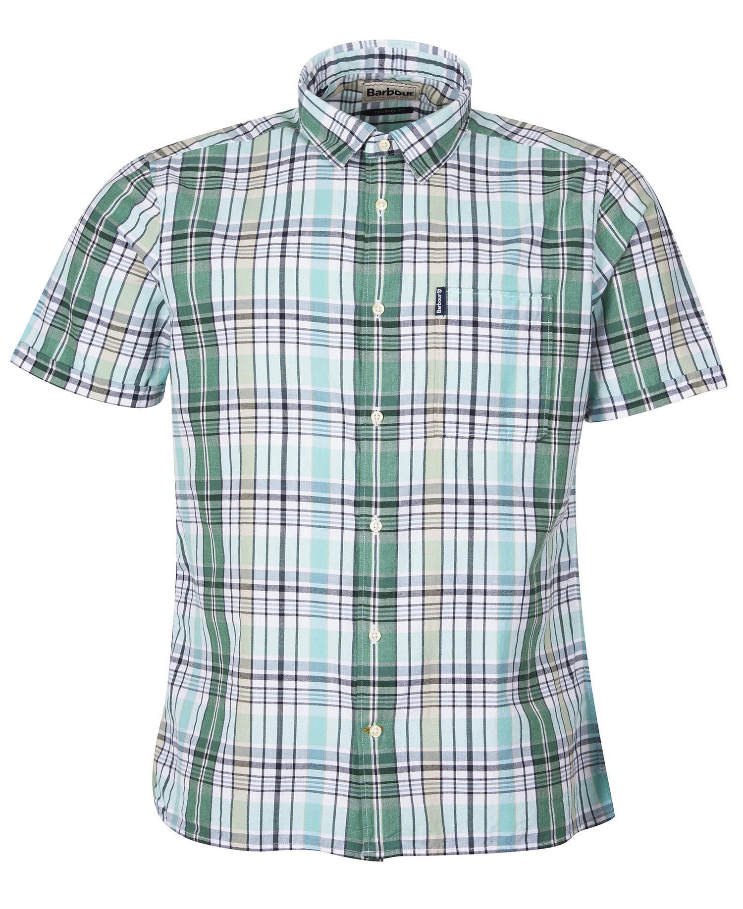 Barbour Madras 7 Short Sleeved Summer Shirt - Green ...