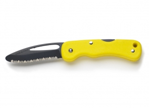 Whitby Rescue2 Knife Yellow Handle, Blk Blade