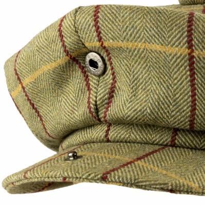 Jack Pyke Wool Blend Baker Boy Hat Tweed - Green