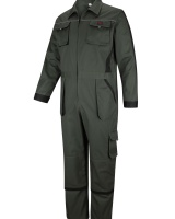 Hoggs of Fife Workhogg Coverall - Zipped - Green/Black