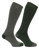 Hoggs of Fife - Country Long Socks - Tweed/Loden (Twin Pack)