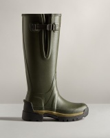 Hunter Women's Balmoral Adjustable 3mm Neoprene Wellington Boot - Dark Olive