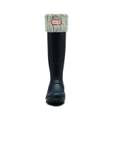 Hunter 6 Stitch Cable Boot Sock - Greige
