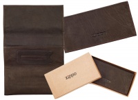 Zippo Leather Tri-Fold Tobacco Pouch (Mocha)
