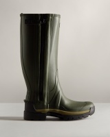 Hunter Men's Balmoral Full Zip Commando Tall Wellington Boot - Dark Olive