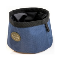 Le Chameau Portable Dog Bowl - Bleu Fonce - O/S