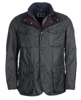 Barbour Ogston Waxed Cotton Jacket - Navy