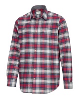 Hoggs of Fife Pitscottie Flannel Shirt - Red Tartan Check