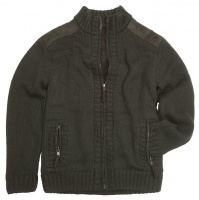 Hoggs of Fife - Orkney Mens Knitted Jacket - Green