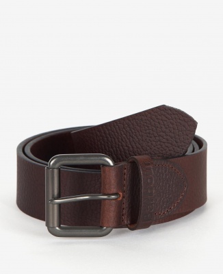 Barbour Allaton Leather Belt - Dark Brown Pebble