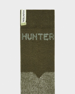 Hunter Field Technical Knitted Tall Boot Sock - Dark Olive
